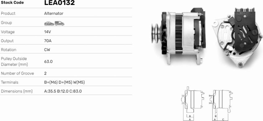 LE Part LEA0132 - Alternateur cwaw.fr