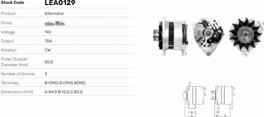 LE Part LEA0129 - Alternateur cwaw.fr