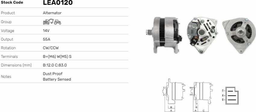 LE Part LEA0120 - Alternateur cwaw.fr