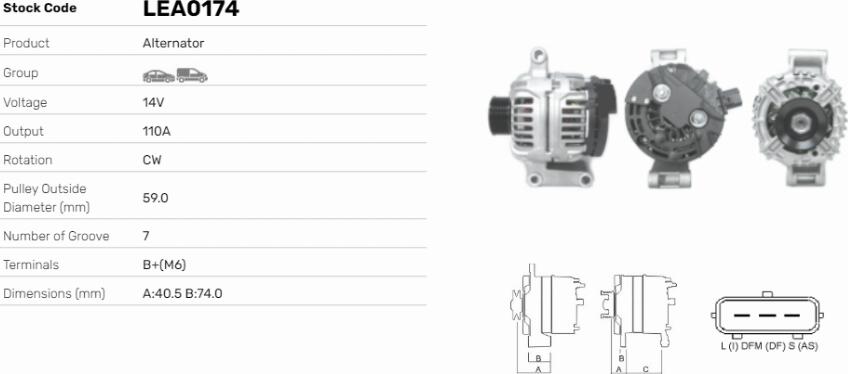 LE Part LEA0174 - Alternateur cwaw.fr