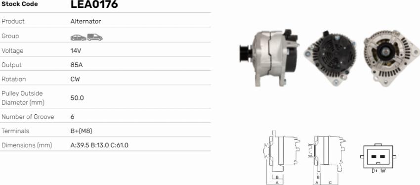 LE Part LEA0176 - Alternateur cwaw.fr