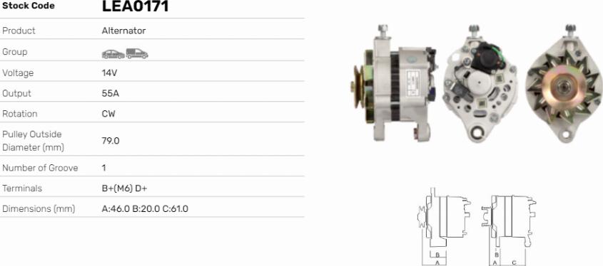 LE Part LEA0171 - Alternateur cwaw.fr