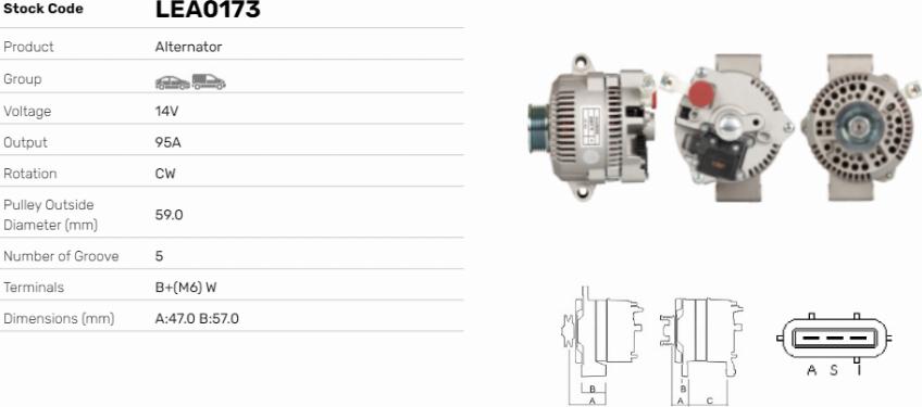 LE Part LEA0173 - Alternateur cwaw.fr