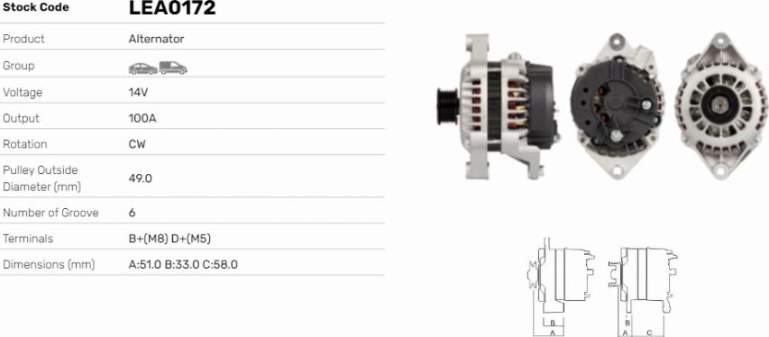 LE Part LEA0172 - Alternateur cwaw.fr