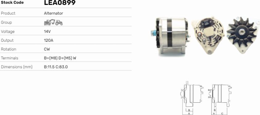 LE Part LEA0899 - Alternateur cwaw.fr