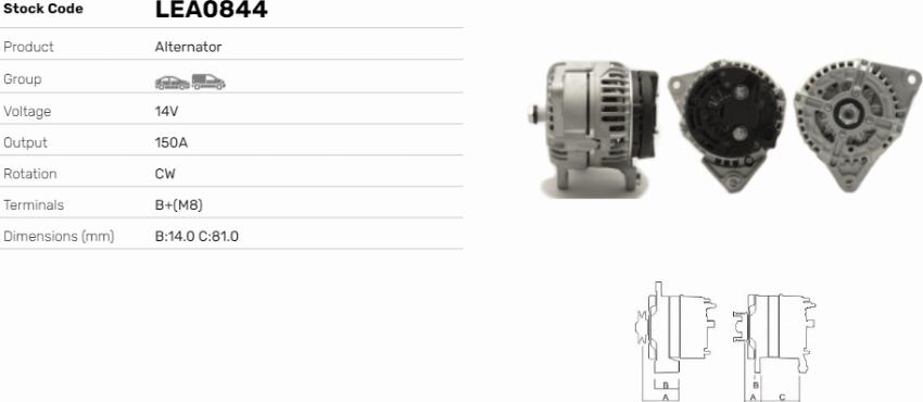 LE Part LEA0844 - Alternateur cwaw.fr