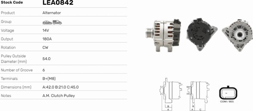 LE Part LEA0842 - Alternateur cwaw.fr