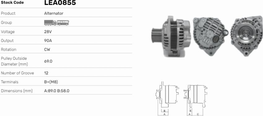 LE Part LEA0855 - Alternateur cwaw.fr