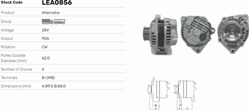 LE Part LEA0856 - Alternateur cwaw.fr