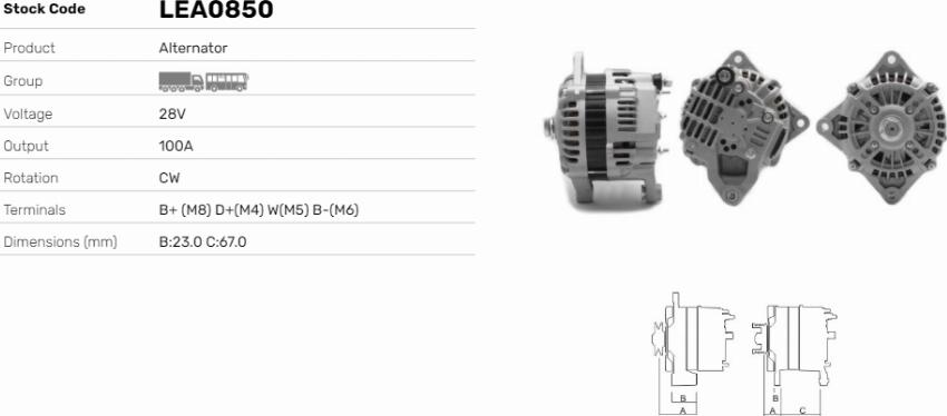 LE Part LEA0850 - Alternateur cwaw.fr