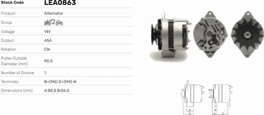 LE Part LEA0863 - Alternateur cwaw.fr