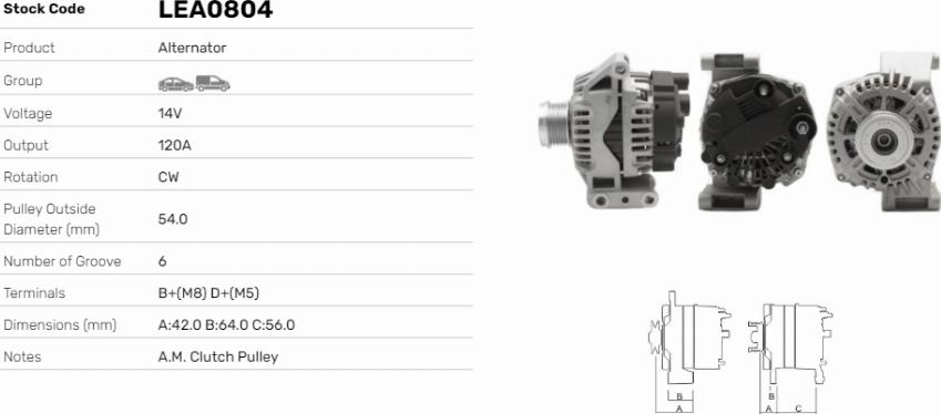 LE Part LEA0804 - Alternateur cwaw.fr