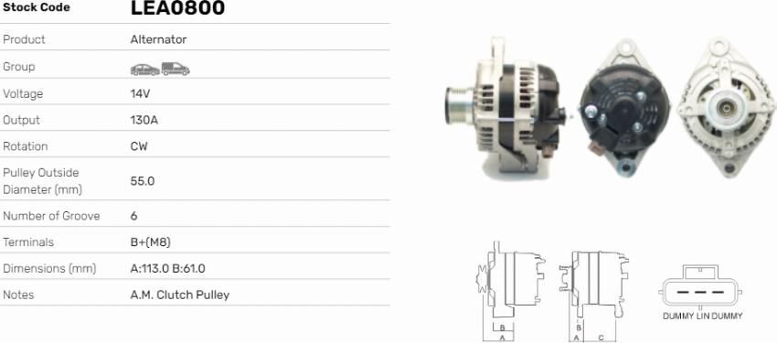 LE Part LEA0800 - Alternateur cwaw.fr