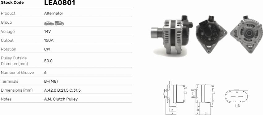 LE Part LEA0801 - Alternateur cwaw.fr