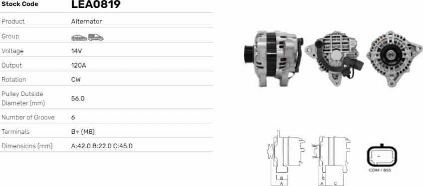 LE Part LEA0819 - Alternateur cwaw.fr