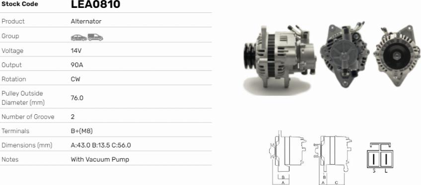 LE Part LEA0810 - Alternateur cwaw.fr