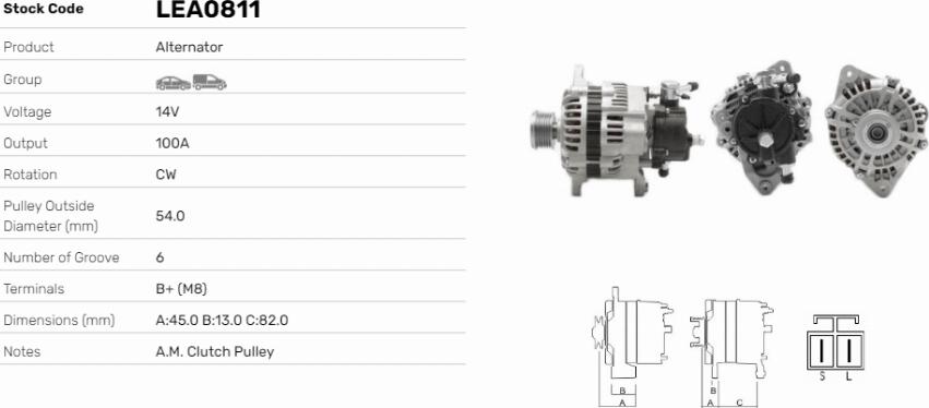 LE Part LEA0811 - Alternateur cwaw.fr