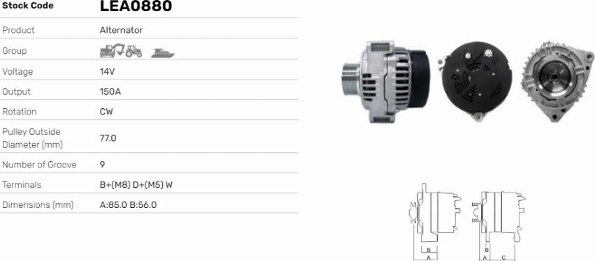 LE Part LEA0880 - Alternateur cwaw.fr
