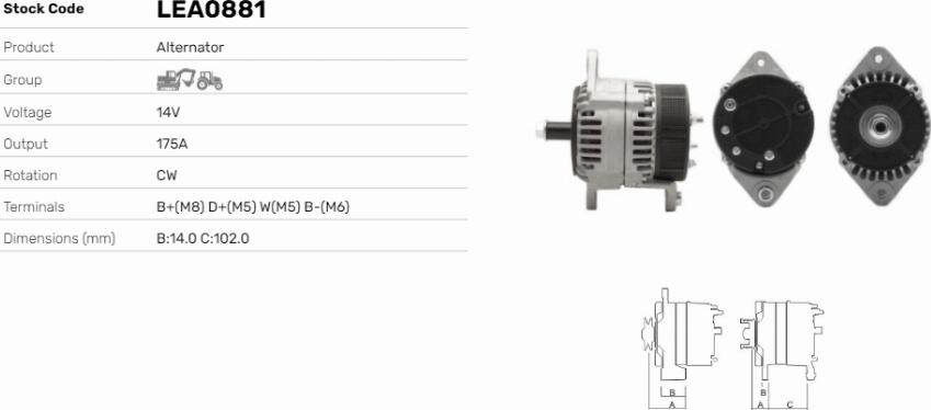 LE Part LEA0881 - Alternateur cwaw.fr