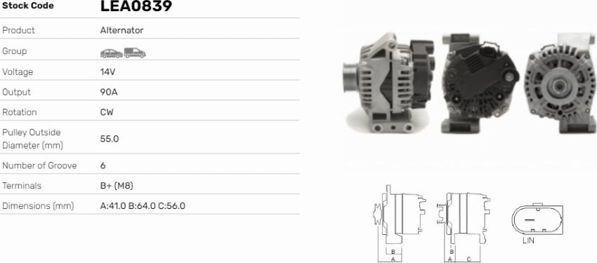 LE Part LEA0839 - Alternateur cwaw.fr