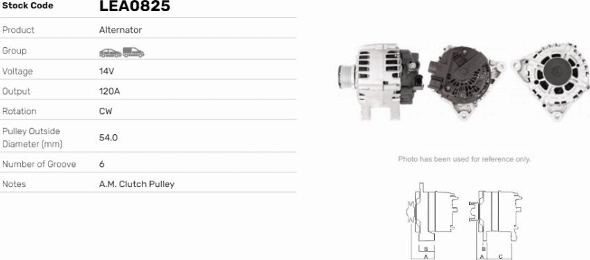 LE Part LEA0825 - Alternateur cwaw.fr