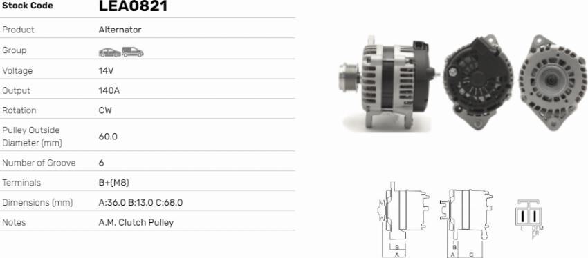 LE Part LEA0821 - Alternateur cwaw.fr
