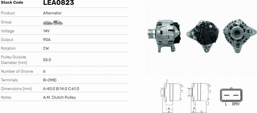 LE Part LEA0823 - Alternateur cwaw.fr