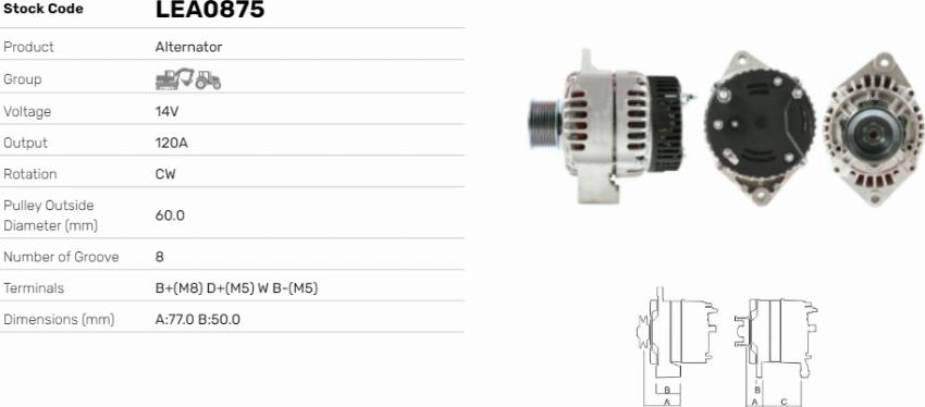 LE Part LEA0875 - Alternateur cwaw.fr