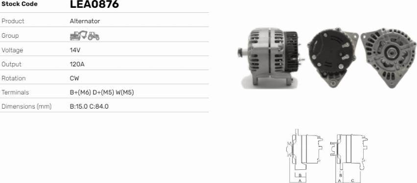 LE Part LEA0876 - Alternateur cwaw.fr