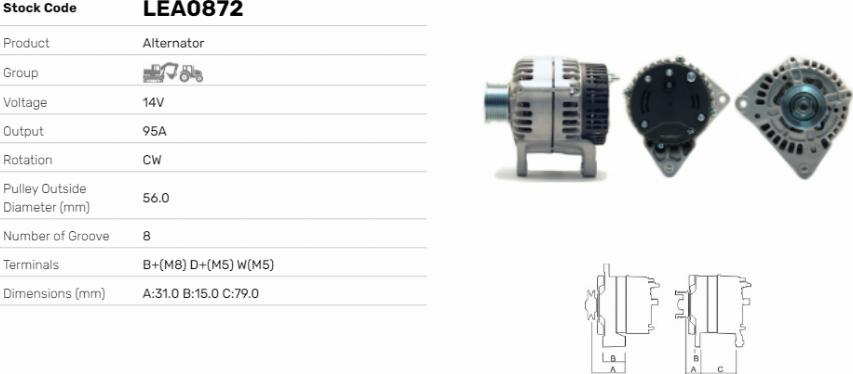 LE Part LEA0872 - Alternateur cwaw.fr