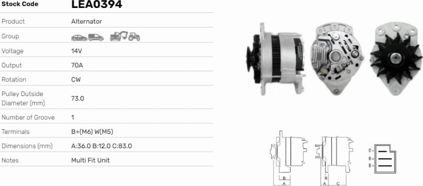 LE Part LEA0394 - Alternateur cwaw.fr