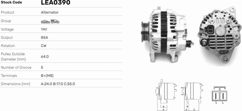 LE Part LEA0390 - Alternateur cwaw.fr