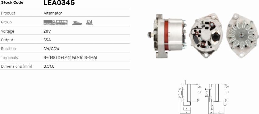 LE Part LEA0345 - Alternateur cwaw.fr