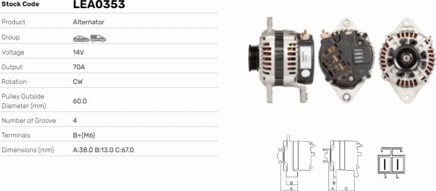 LE Part LEA0353 - Alternateur cwaw.fr