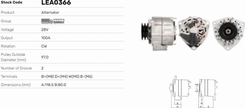 LE Part LEA0366 - Alternateur cwaw.fr