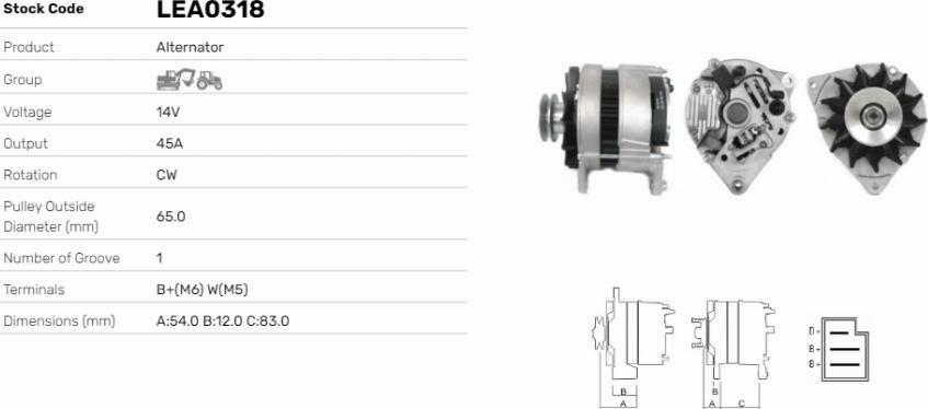 LE Part LEA0318 - Alternateur cwaw.fr