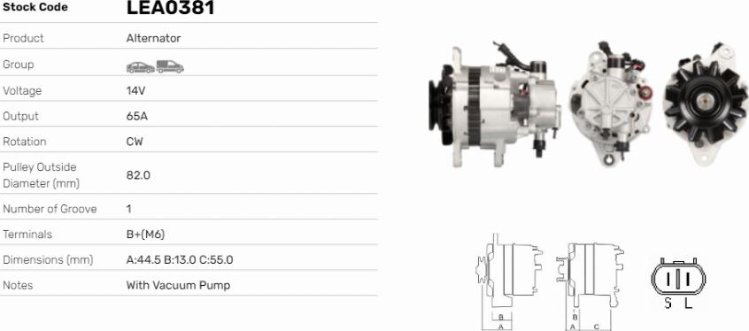 LE Part LEA0381 - Alternateur cwaw.fr
