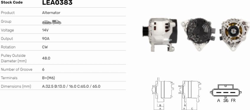 LE Part LEA0383 - Alternateur cwaw.fr