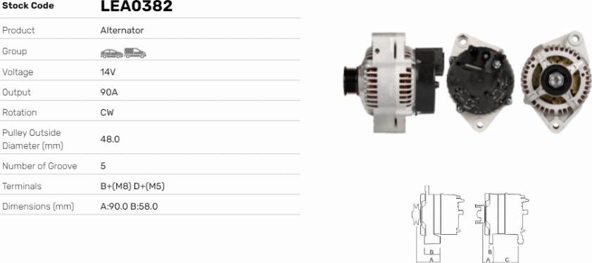 LE Part LEA0382 - Alternateur cwaw.fr