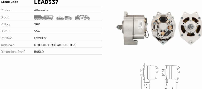 LE Part LEA0337 - Alternateur cwaw.fr