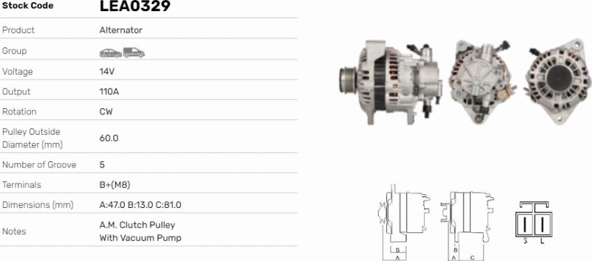 LE Part LEA0329 - Alternateur cwaw.fr