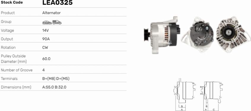 LE Part LEA0325 - Alternateur cwaw.fr