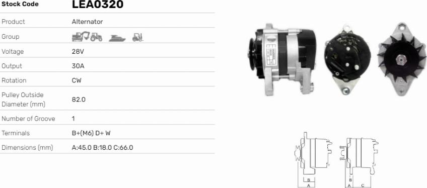 LE Part LEA0320 - Alternateur cwaw.fr