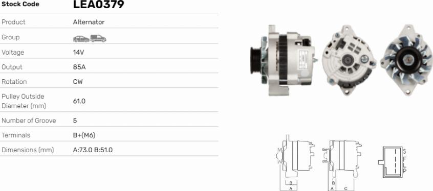 LE Part LEA0379 - Alternateur cwaw.fr