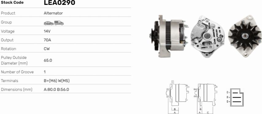 LE Part LEA0290 - Alternateur cwaw.fr