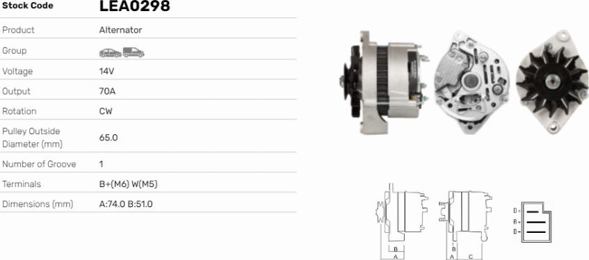 LE Part LEA0298 - Alternateur cwaw.fr