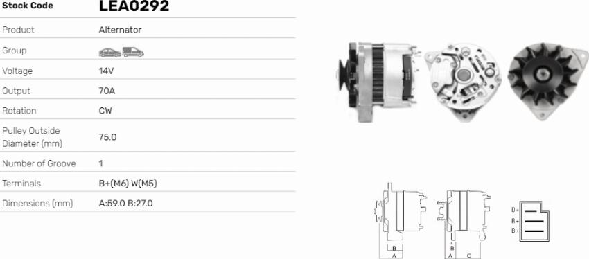 LE Part LEA0292 - Alternateur cwaw.fr