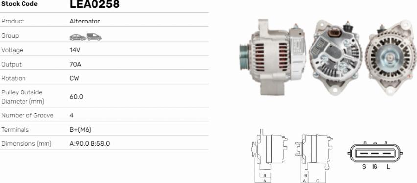 LE Part LEA0258 - Alternateur cwaw.fr