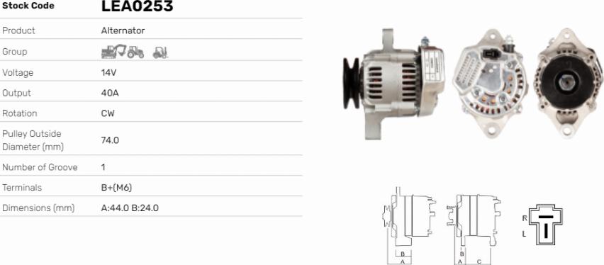 LE Part LEA0253 - Alternateur cwaw.fr