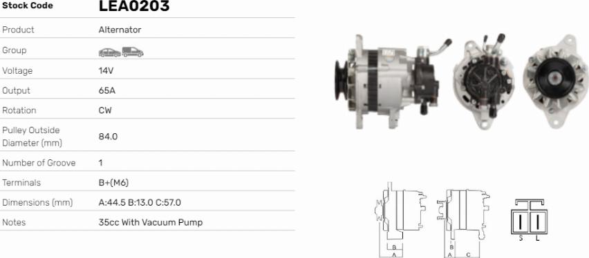 LE Part LEA0203 - Alternateur cwaw.fr